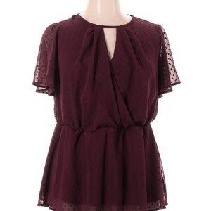 Lane Bryant Deep Burgundy Blouse 16